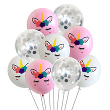 Confetti Unicorn Horn Balloons - 10 Pieces - 12 Inches