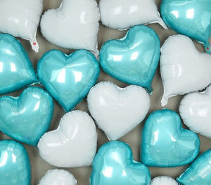 Heart Love Party Foil Balloons - 15 Pieces - 18 Inches