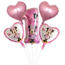 Minnie Mickey Decor Birthday Balloon - 5 Pieces - 18 Inches