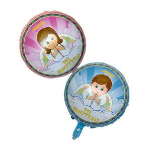 Baby Baptism Birthday Balloon - 50/100 Pieces - 12 Inches
