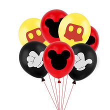 Mickey Mouse Decor Balloons - Red Yellow Black - 20 Pieces - 12 Inches