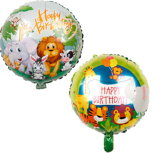 50PC Cartoon Lion Foil Balloons Cartoon Animal 18 Inch Tiger Balloon