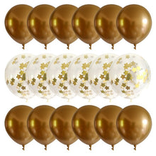 Metallic Print Balloons - Gold Multi - 30 Pieces - 12 Inches