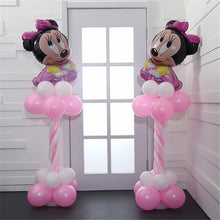 Minnie & Hello Kitty Birthday Balloon Stand - 32 Pieces - 12 Inches