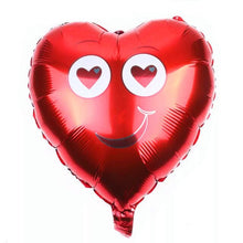 50pc 18inch Heart-shaped I Love You Kiss Me Foil Helium Balloon