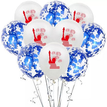 Independence Day Balloons - Red Blue White - Holiday July Fourth Party - 10 Pieces - 12 Inches