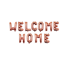 Rose Gold Sliver Welcome Home Foil Balloons